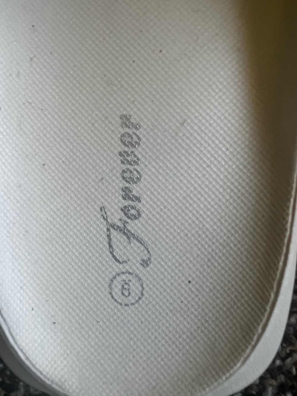 Forever Cream Slide Sandals - Wide Strap Slip-Ons - Picture 3 of 4